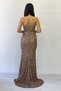 Strapless Sequin Waist Low-Cut Evening Dress Silver, Cobalt Blue, Gold, Powder, Navy Blue, Black, Baby Blue - 7