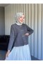 Women's Heart Buttoned Furry Knitwear Short Cardigan - 2