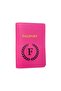 Letter Design Leather Passport Cover F