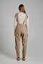 Mes402 Beige Velvet Maternity Salopet – Stylish and Comfortable - 6