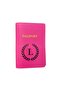 Letter Design Leather Passport Cover L