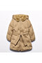 Girl's Fur Collar Winter Anorak Coat Camel L26K5848 - 4