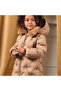 Girl's Fur Collar Winter Anorak Coat Camel L26K5848