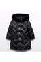 Girl's Fur Collar Winter Anorak Coat Black L26K5847 - 4