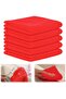 Microfiber Cloth - 5 pcs Automotive Microfibre Towels RED