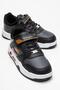 Velcro Children's Sports Shoes; Black Orange