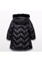 Girl's Fur Collar Winter Anorak Coat Black L26K5847 - 5