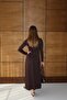 Women's Crew Neck Modal Fabric Design Dress - 6