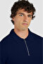 Wool Nylon Zip Sweater - 3