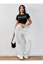 Gray Women's Baggy Oversized Plus Size Sportswear Quality Loose Fit Stretchy Comfortable Fabric Sweatpants431