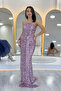 Strapless Sequin Waist Low-Cut Evening Dress Silver, Cobalt Blue, Gold, Powder, Navy Blue, Black, Baby Blue