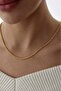 Gold Color Yellow Twisted Rope Mens Steel Chain Necklace Stainless Eck28K2 - 5