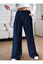 Navy Blue Women's Baggy Plus Size Sportswear Quality Loose Fit Stretchy Comfortable Fabric Sweatpants437 - 4