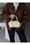 Abronia Cream Bag Charm Gifted Women's Shoulder Bag - 2