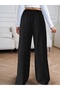 Black Women's Baggy Sweatpants Oversized Plus Size Sportswear Loose Fit Stretchy Comfortable Fabric - 2
