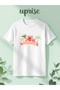 Summer Printed Cotton Oversize White Tshirt - 2