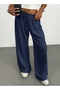 Women's Navy Blue Baggy Sweatpants Oversized Plus Size Sportswear Quality Loose Fit Stretchy Comfortable Fabric - 7