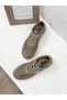 25K-055-7122 Genuine Leather with Metal Logo Detail Flat Sole Sneaker Sports Shoes for Women - 4