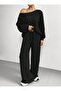 Black Women's Baggy Oversized Plus Size Sportswear Quality Loose Fit Stretchy Comfortable Fabric Sweatpants R6 - 5