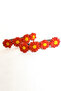 - Hülya 6683 Handmade Flower Patterned Polymer Clay Set of 2 Clip-On Hair Clips / 8 cm - 3