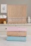 Bamboo Patterned 50*90 cm Set of 6 Hand and Face Towels - Dowry - Gift - Kitchen Towels 100% Cotton - 5