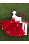 Girl's Pom-Pom Tutu Skirt and Crop Set