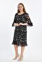 Special Patterned Plus Size Chiffon Dress - 5