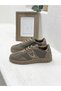 25K-055-7122 Genuine Leather with Metal Logo Detail Flat Sole Sneaker Sports Shoes for Women - 2