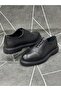 Black Genuine Arizona Leather Lace-Up Eva Sole Shoes - 4