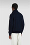 Men's Knitted Wool Polyester Zipped Sweater - 2
