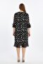 Special Patterned Plus Size Chiffon Dress - 7