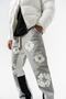 Tear Embossed Print Baggy Sweatpants - 5