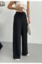 Wide Leg Trousers with Elastic Waist - 2