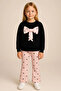 Girl's Set with Heart Printed Leggings 20454