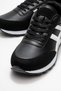 Lace-Up Women's Sports Shoes; Black White - 3