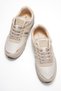 Lace-Up Women's Sports Shoes; Beige - 5