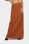 Solid High-Waist Skinny Skirt