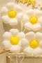 Daisy Shaped Foil Balloon Set of 3 Birthday Party and Special Occasion Decoration - 3