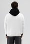 Double Color Printed Oversize Sweatshirt Ecru - 5