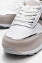 Lace-Up Women's Sneakers; White - 3