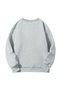 Flower Printed Oversize Unisex Women/Men's Crew Neck Sweatshirt - 2