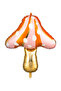 Orange Mushroom Figure Party Balloon