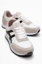 Lace-Up Women's Sports Shoes; White Black