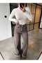Stand-Up Collar White Transparent Blouse - 4