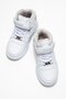 Velcro Children's Sports Shoes; White Gray - 8