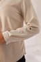 Women's V-Neck Long Sleeve Relaxed Fit Button-Up/ Button Detail Blouse - for Casual and Office Outfits - 6
