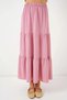 Women's Powder Waist Elastic Ayrobin Long Skirt Hzl25S-Bd180481 - 3