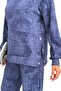 Women's Tie-Dye Patterned Hooded Modal Set with Kangaroo Pocket and Snap Detail - 3