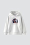Friends Printed Oversize Unisex White Hoodie
