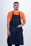 Adjustable 2-Piece Buttoned Back Tie Apron with Flat Pockets - 2
